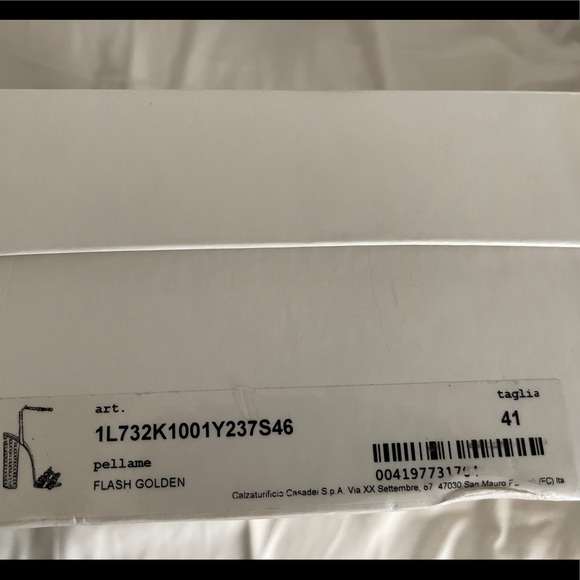 Authentic New CASADEI women’s Gold Sandal - Picture 6 of 6